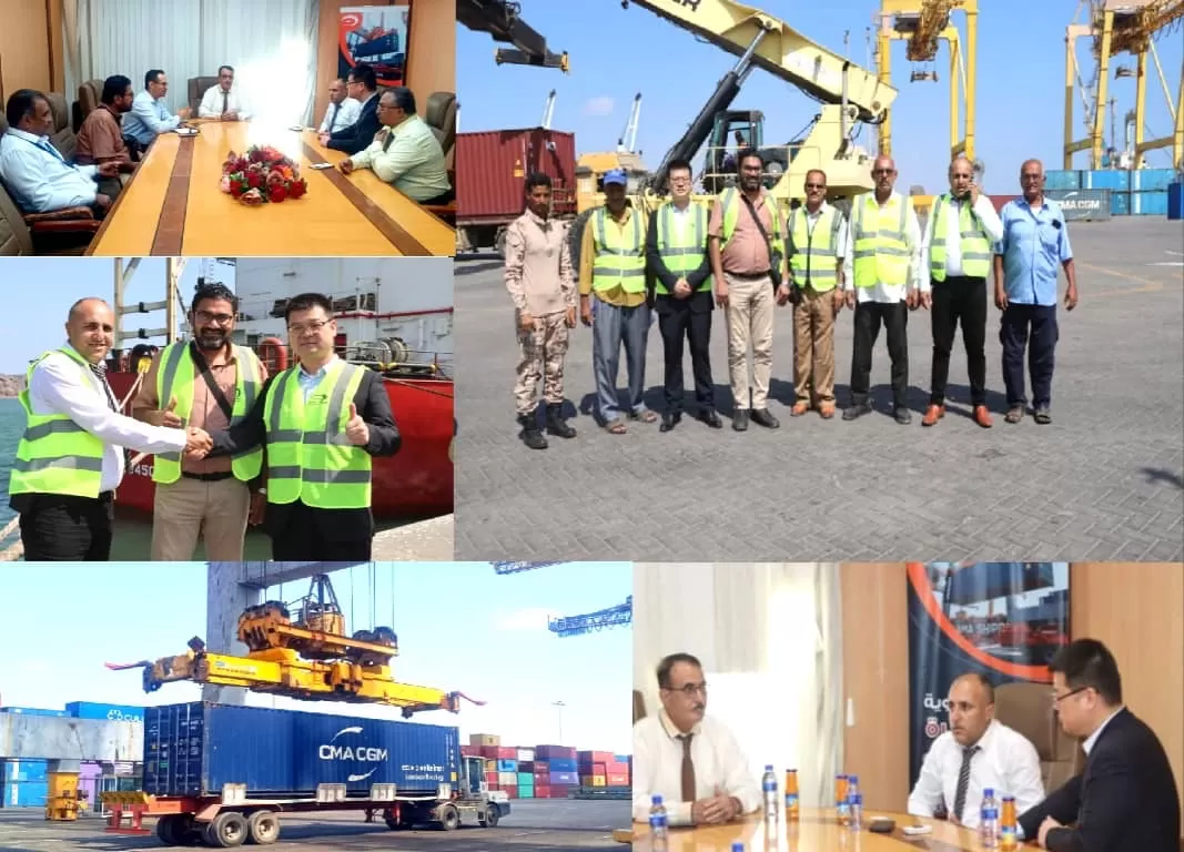 وفد صيني يبحث تعزيز التعاون الملاحي مع موانئ عدن